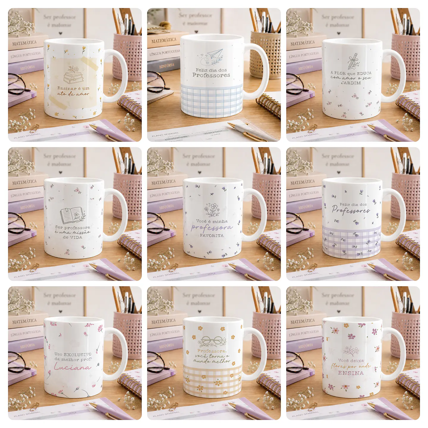 20 Artes para Caneca Dia dos Professores Arquivo Editável 2