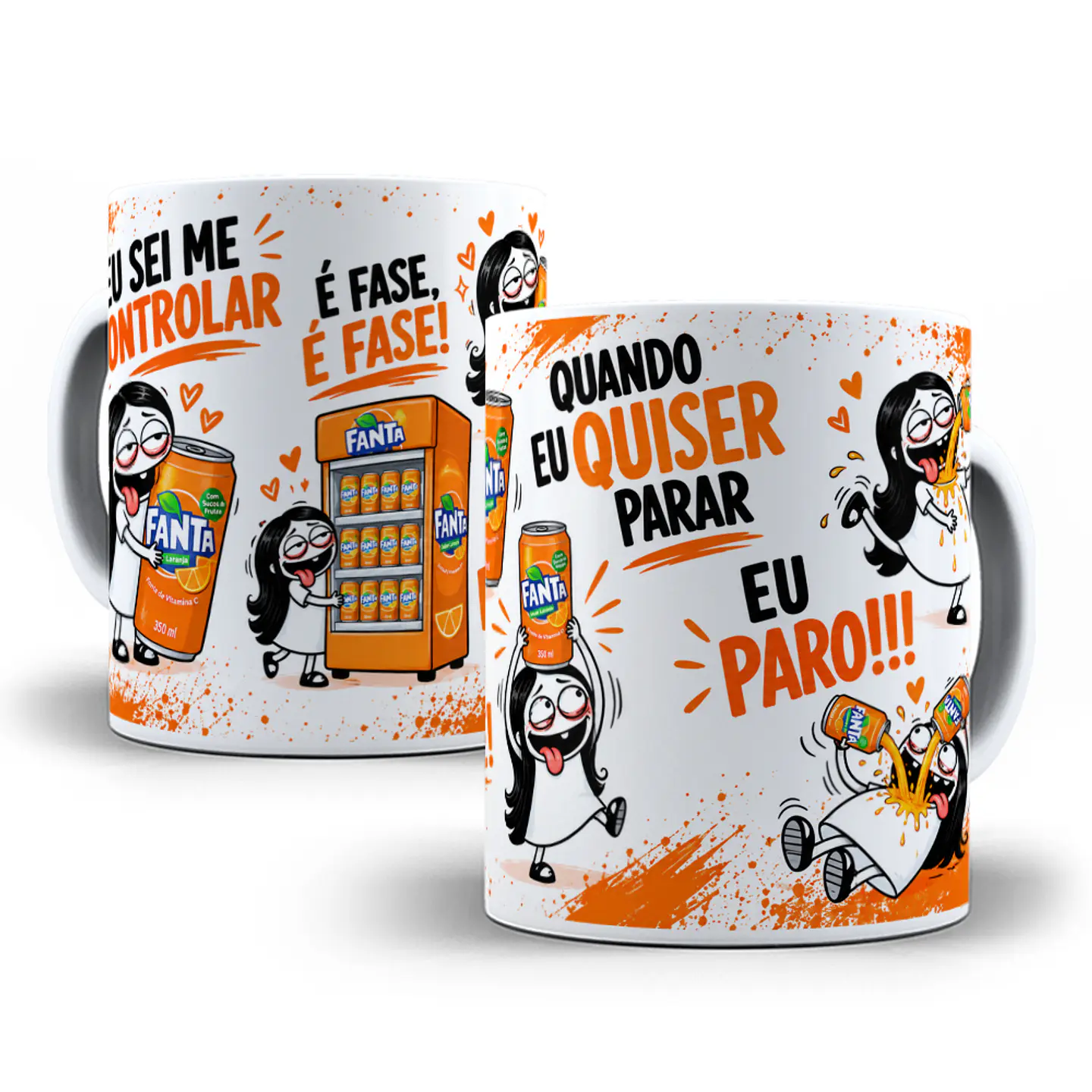 9 Artes para Caneca Eu Sei Me Controlar é Fase Bebidas Arquivo em Png 2