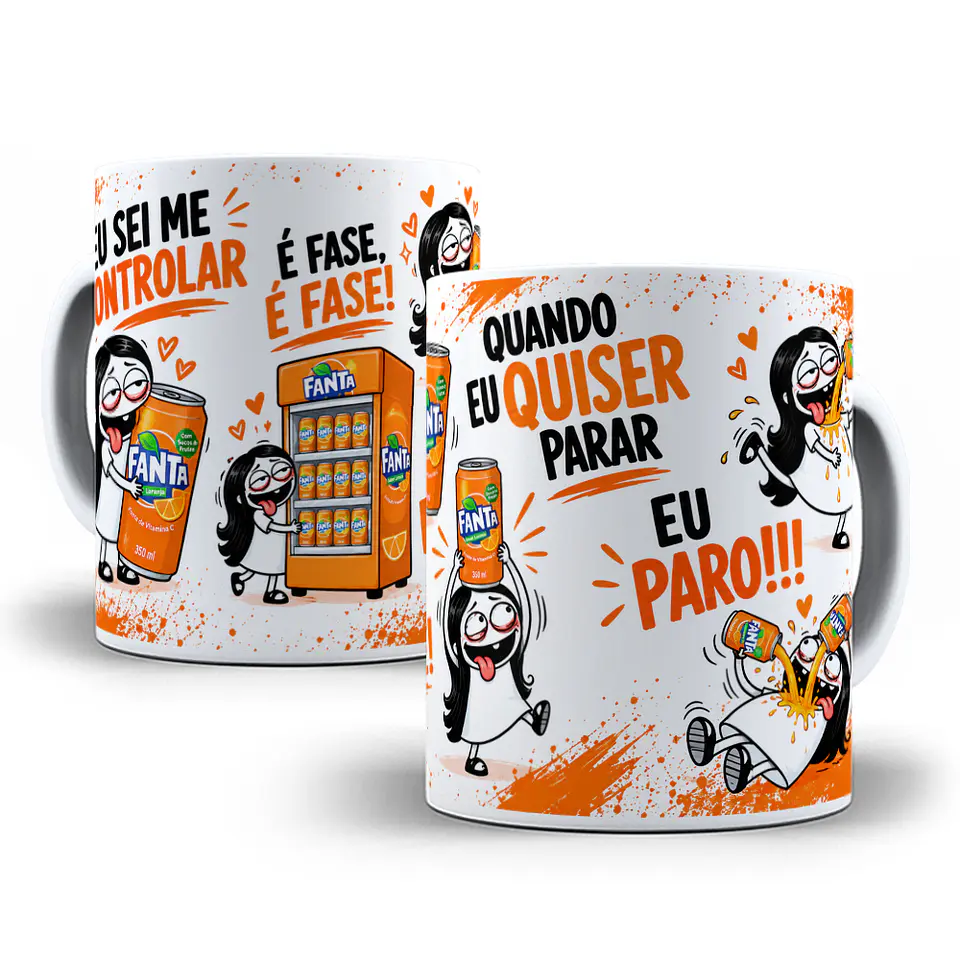 9 Artes para Caneca Eu Sei Me Controlar é Fase Bebidas Arquivo em Png 2