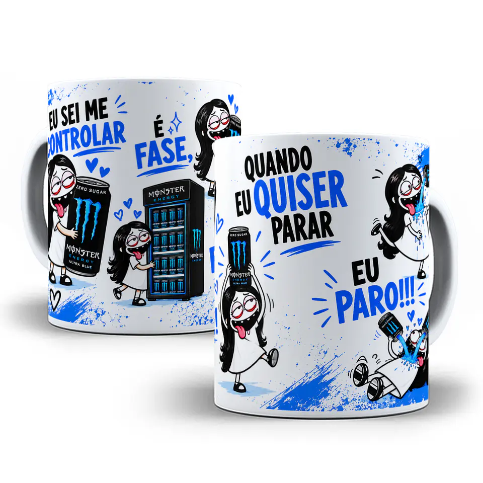 9 Artes para Caneca Eu Sei Me Controlar é Fase Bebidas Arquivo em Png 3