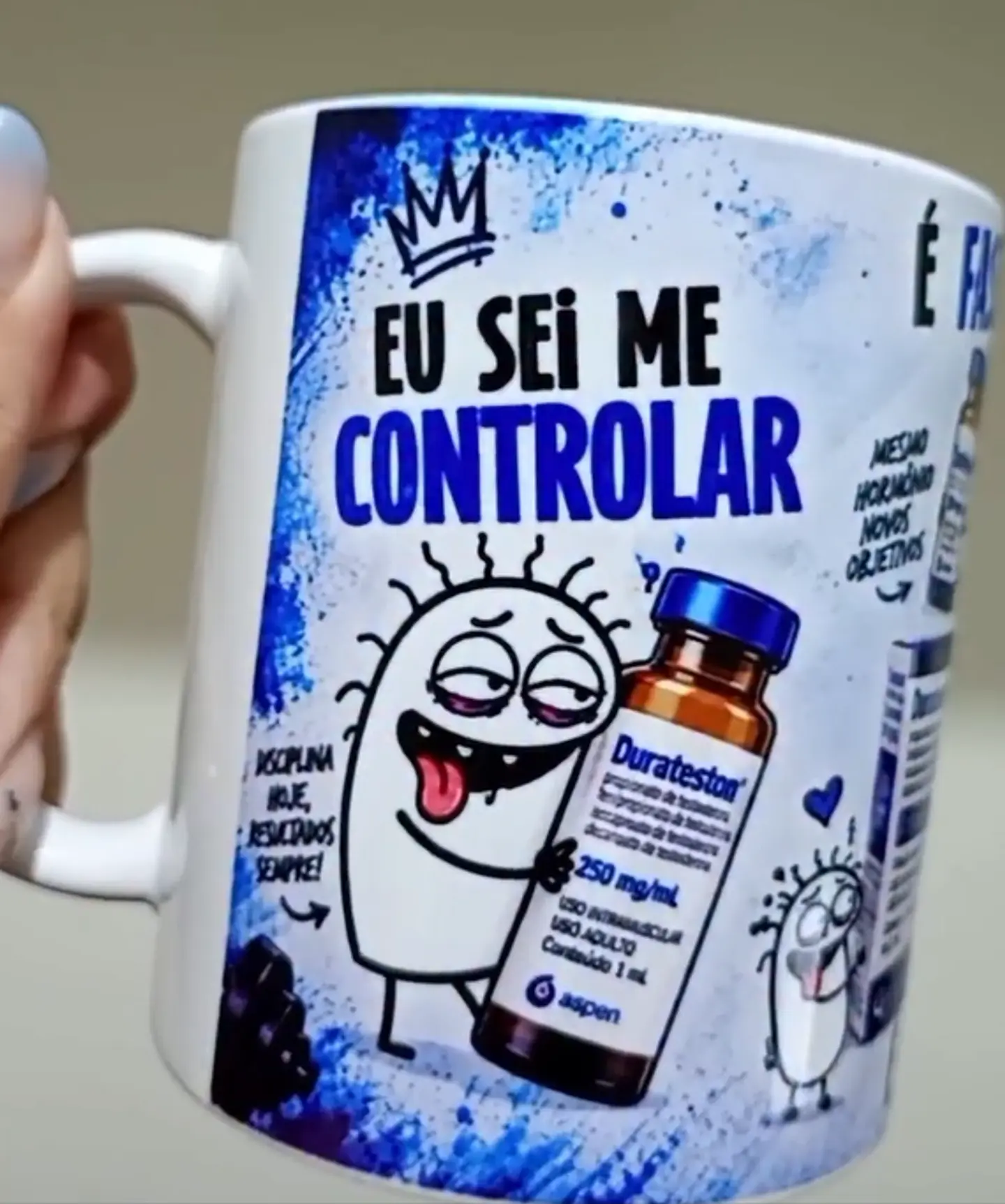 Arte para Caneca Flork Eu Sei Me Controlar é Fase Durasteston Arquivo em Png 1
