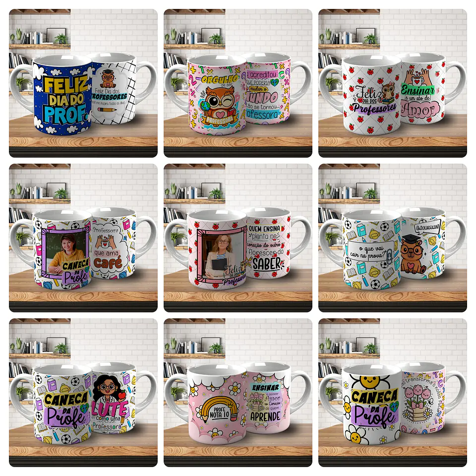 57 Artes para Caneca Dia dos Professores Arquivo em Png  3