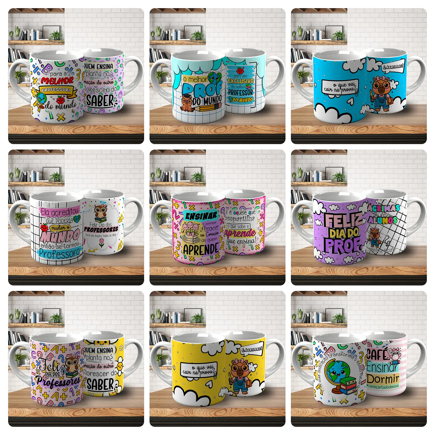 57 Artes para Caneca Dia dos Professores Arquivo em Png  6