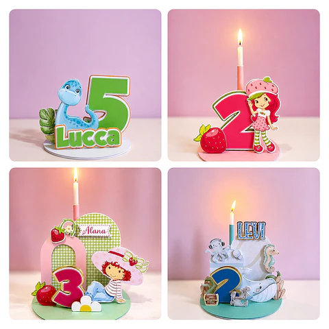Arquivo para montagem Velas Cenários 3d Arquivo em Pdf 