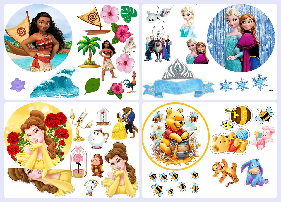 Arquivo para montagem Velas Cenários 3d Arquivo em Pdf  3