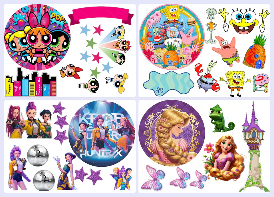 Arquivo para montagem Velas Cenários 3d Arquivo em Pdf  8