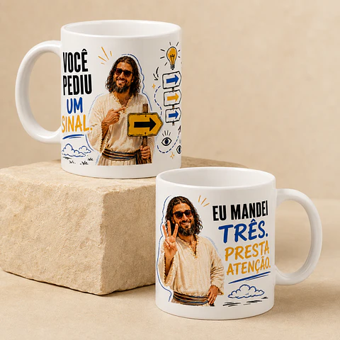 6 Artes para Caneca Jesus Arquivo em Jpg