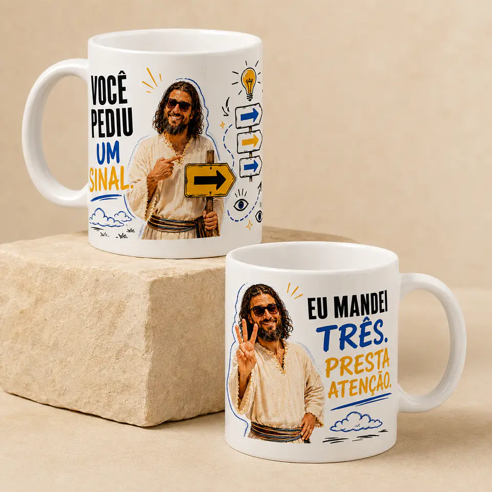 6 Artes para Caneca Jesus Arquivo em Jpg 1