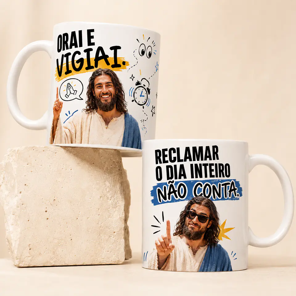 6 Artes para Caneca Jesus Arquivo em Jpg 2
