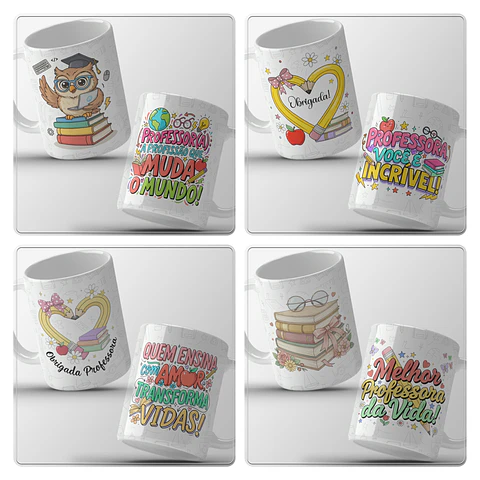 13 Artes para Caneca Dia dos Professores Arquivo em Jpg 