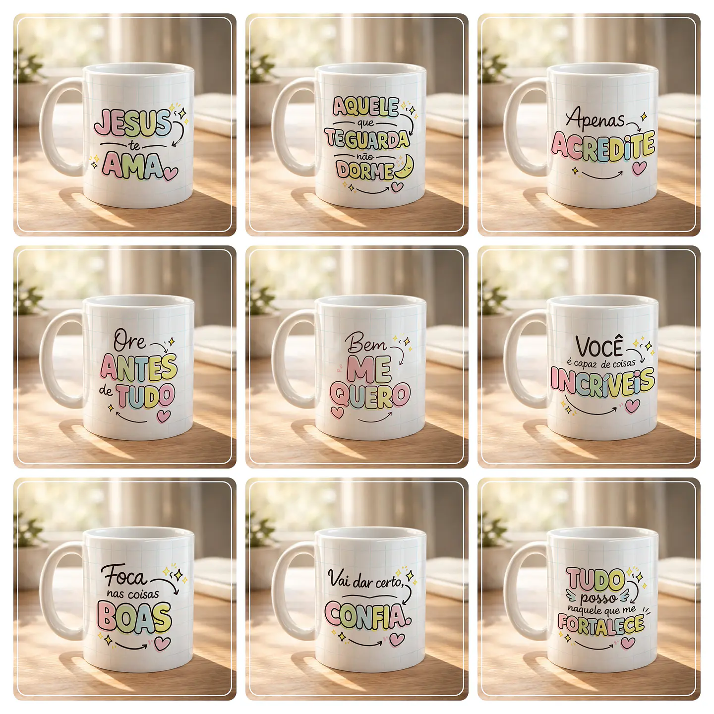 13 Artes para Caneca Lindas Frases Arquivo em Jpg  1