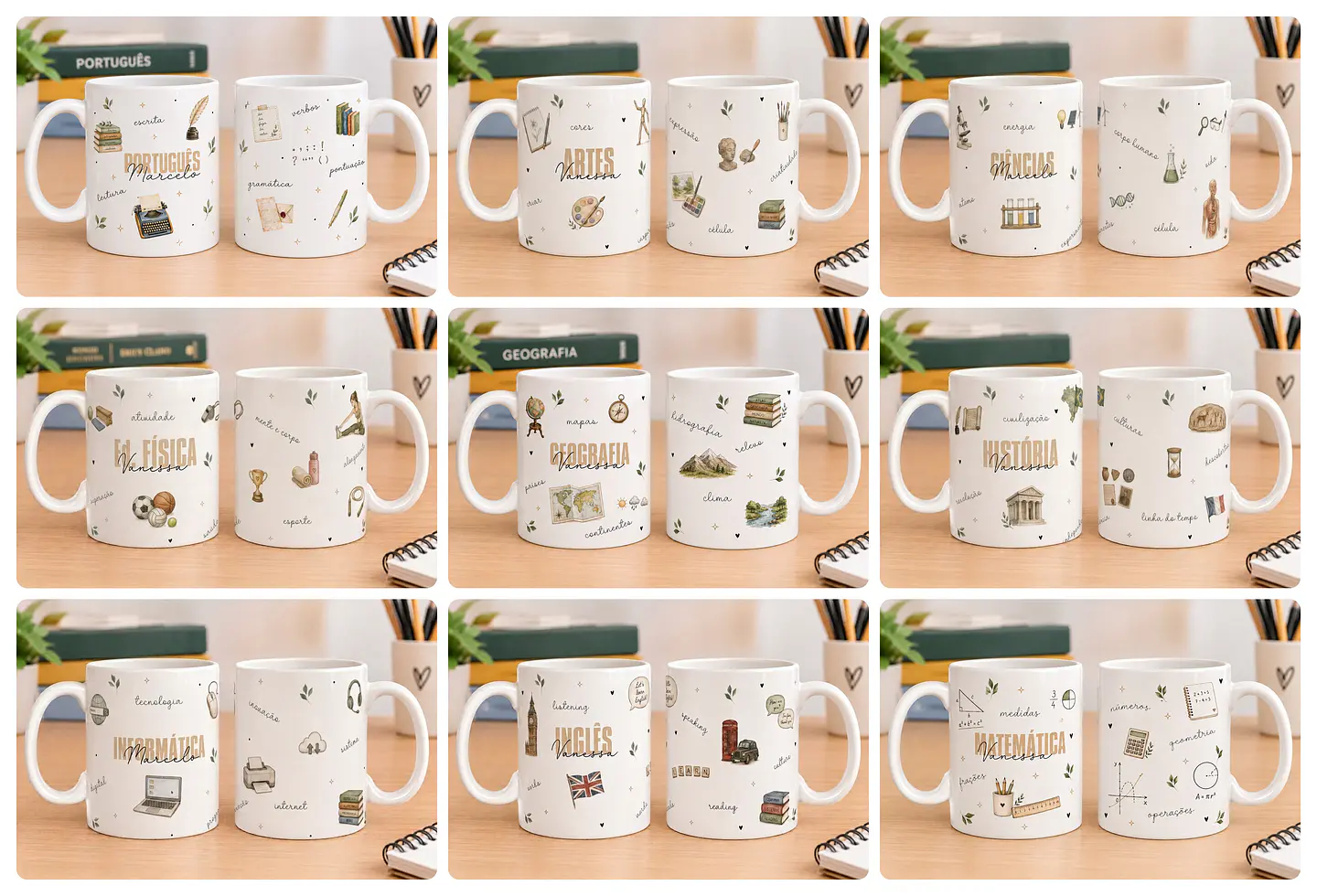 40 Artes para Caneca Dia dos Professores Arquivo Editável  3