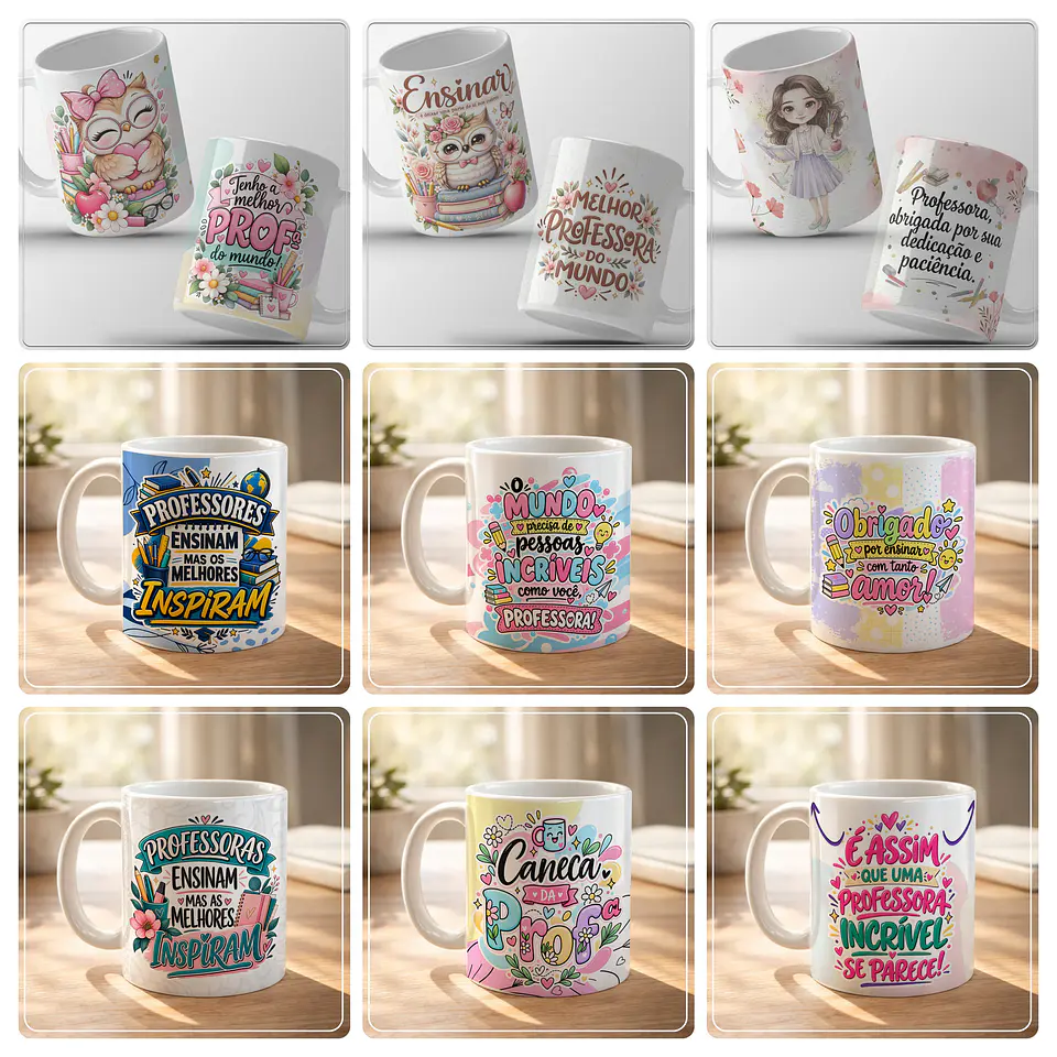 54 Artes para Caneca Dia dos Professores Arquivos em Png  5