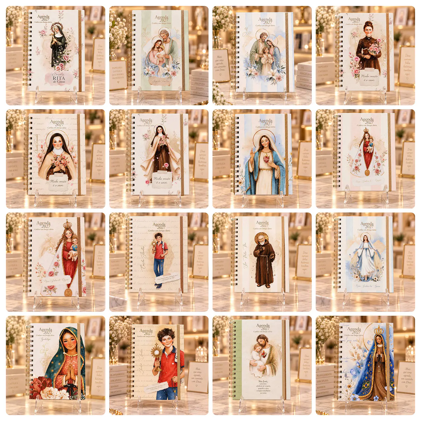 Arquivos para Capas A5 para Agendas e Cadernos Santinhos Arquivo em Jpg 9