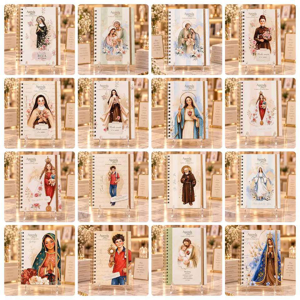 Arquivos para Capas A5 para Agendas e Cadernos Santinhos Arquivo em Jpg 9