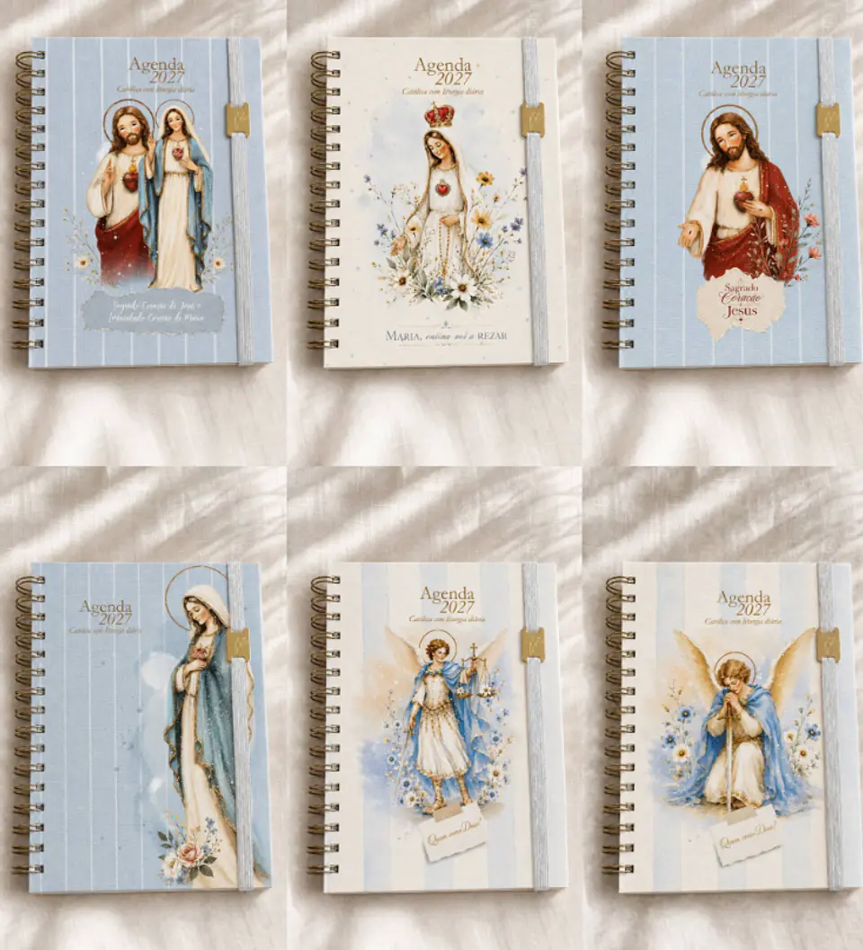 Arquivos para Capas A5 para Agendas e Cadernos Santinhos Arquivo em Jpg 8
