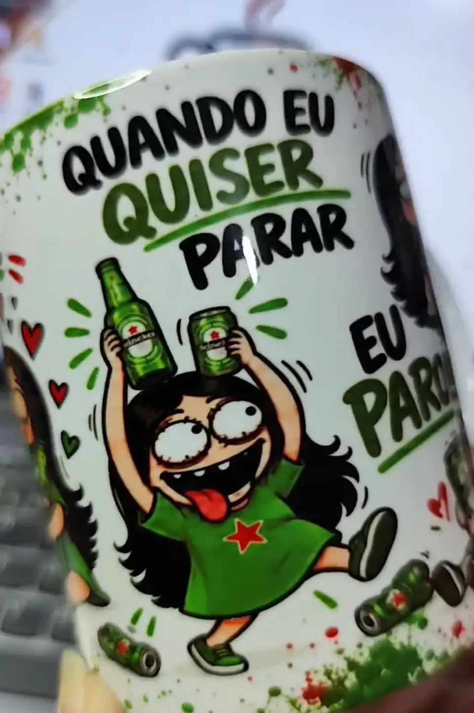 Arte para Caneca Eu Sei Me Controlar é Fase Heineken Arquivo em Png 3