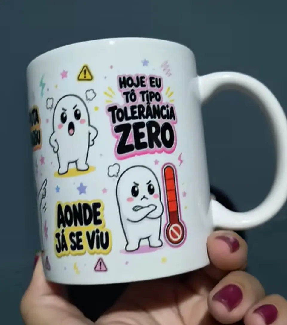 Arte para Caneca Flork Quero que tu vai, vai tomar cu Arquivo em Png 3