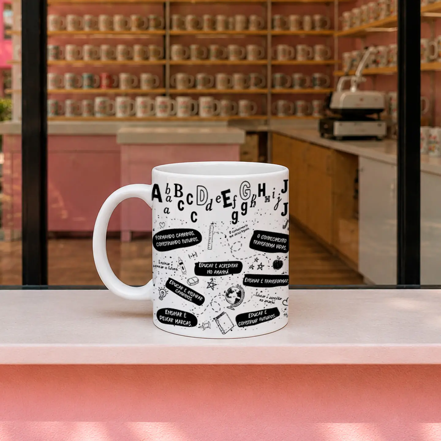 10 Artes para Caneca Dia dos Professores Minimalista Arquivo Editável 3