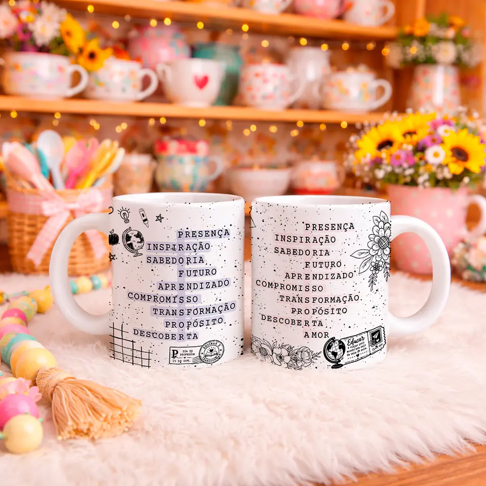 10 Artes para Caneca Dia dos Professores Minimalista Arquivo Editável 7