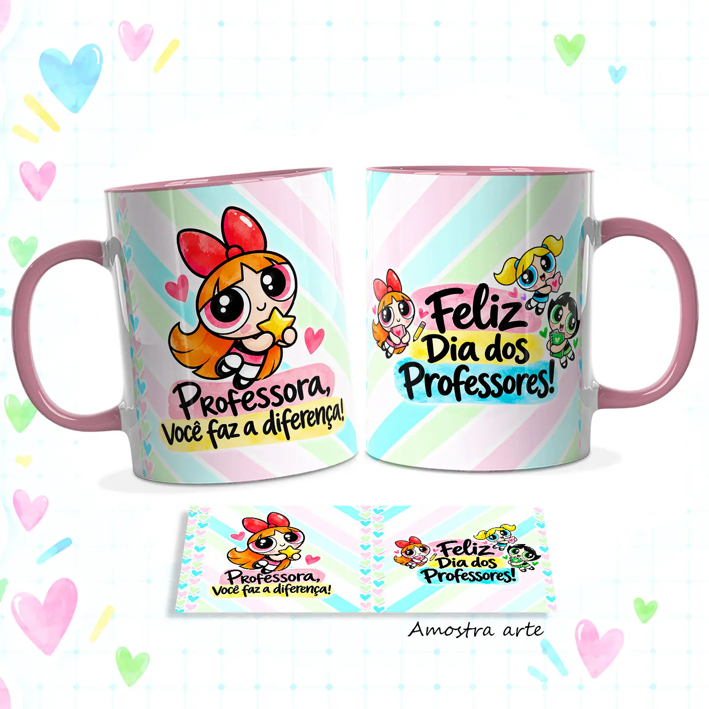 12 Artes para Caneca Professoras Superpoderosas - Meninas Super Poderosas Arquivo em Jpg 8