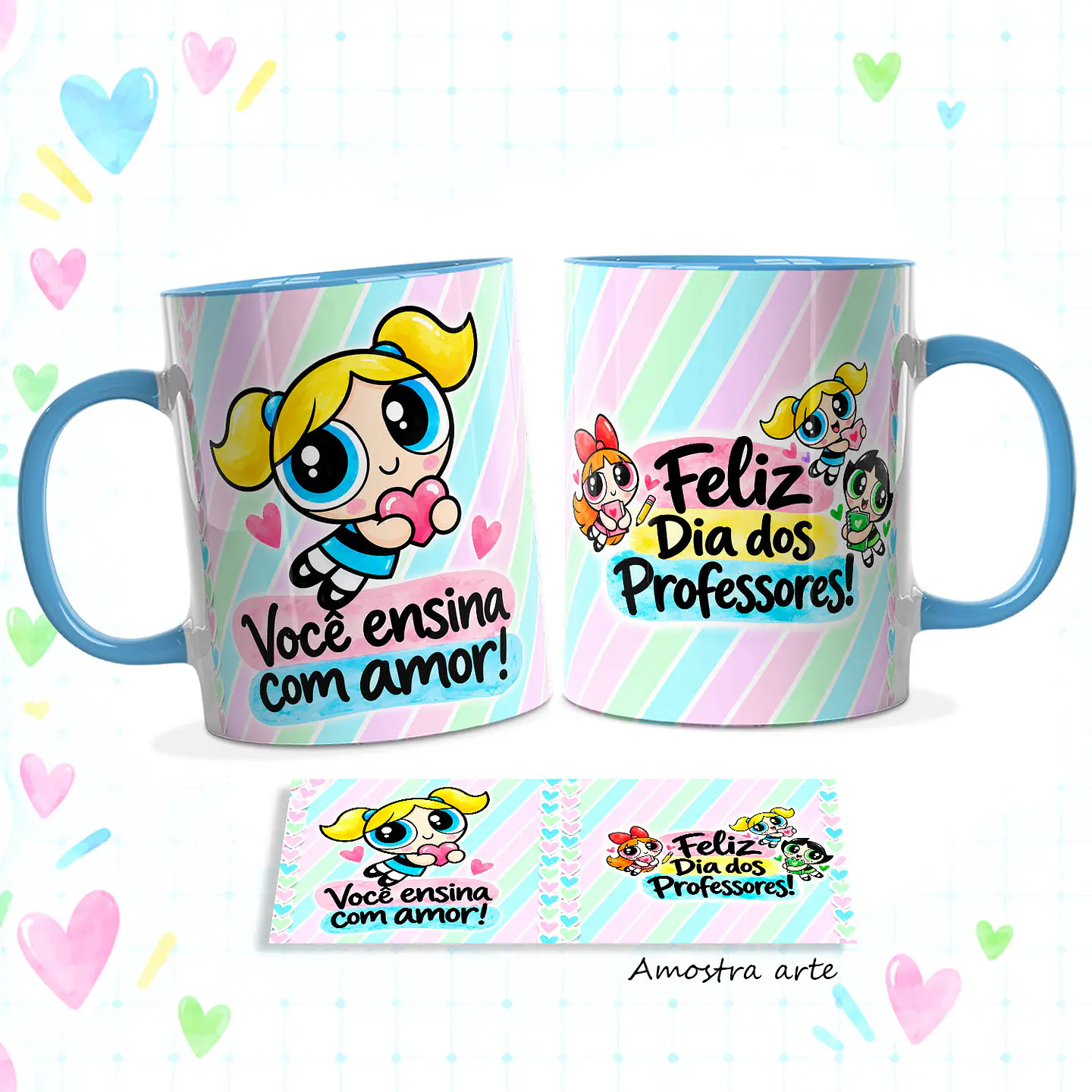 12 Artes para Caneca Professoras Superpoderosas - Meninas Super Poderosas Arquivo em Jpg 11