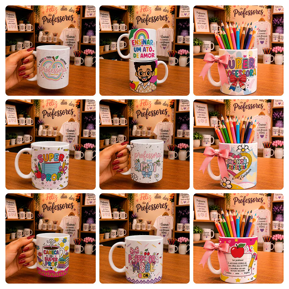 25 Artes para Caneca Dia dos Professores Arquivo em Jpg  1
