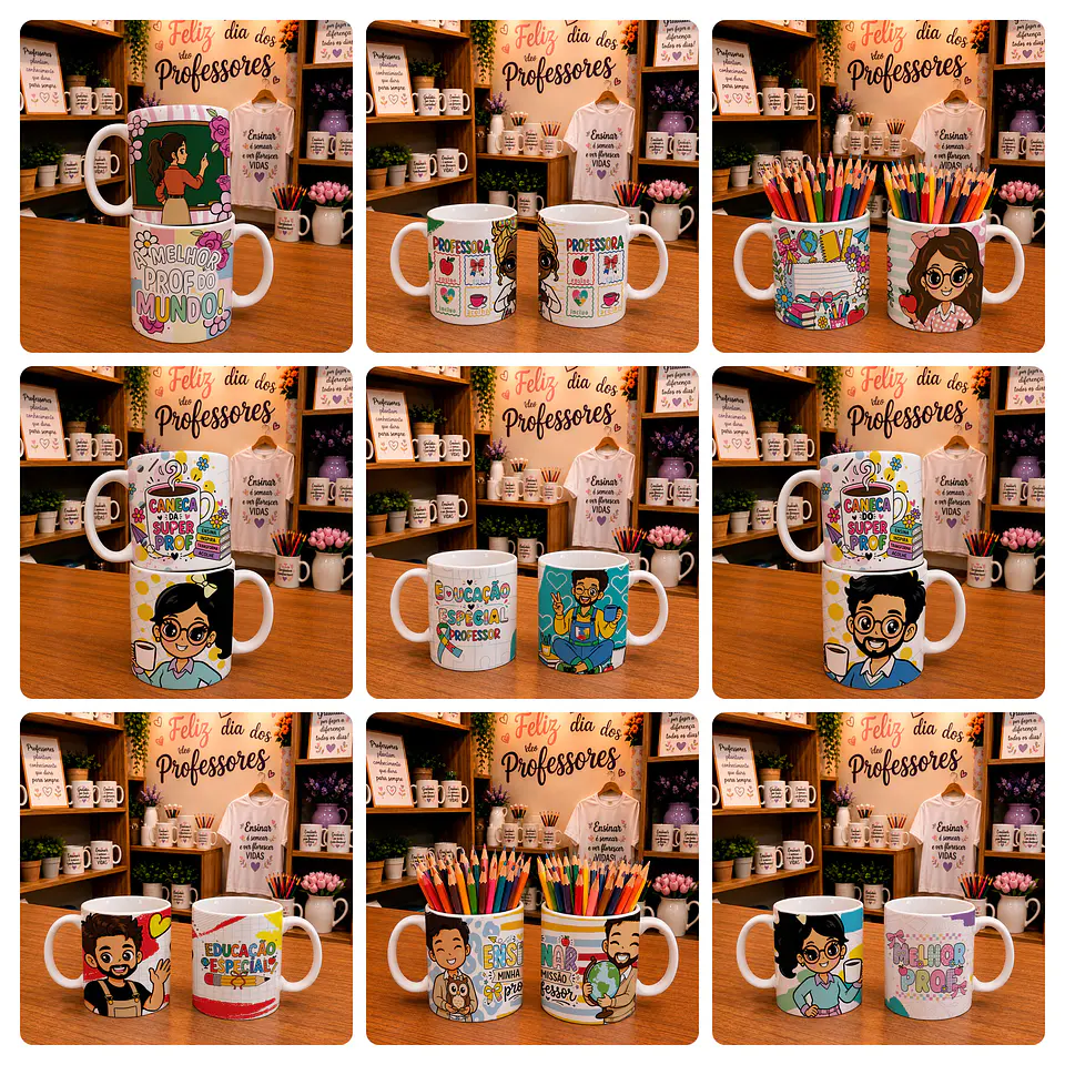 25 Artes para Caneca Dia dos Professores Arquivo em Jpg  2