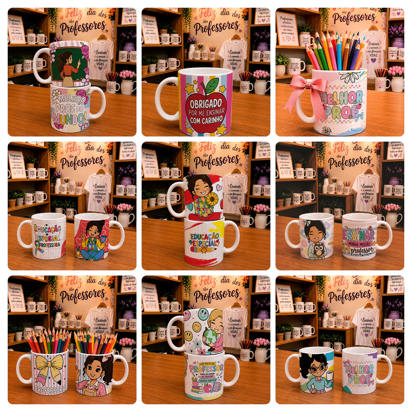 25 Artes para Caneca Dia dos Professores Arquivo em Jpg  3