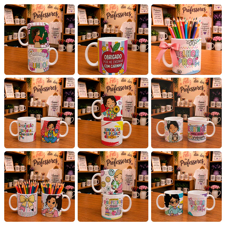 25 Artes para Caneca Dia dos Professores Arquivo em Jpg  3