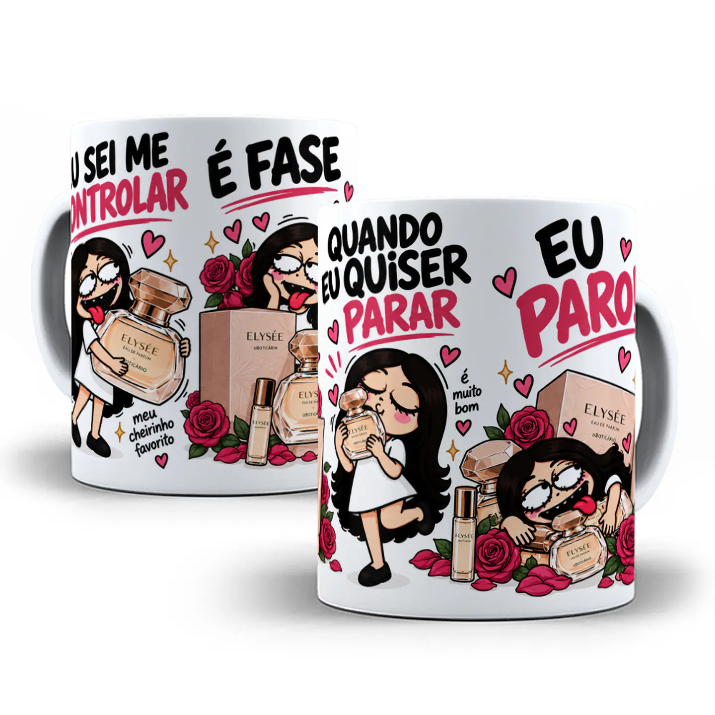 6 Artes para Caneca Quando eu quiser eu paro perfumes Arquivo em Jpg 3