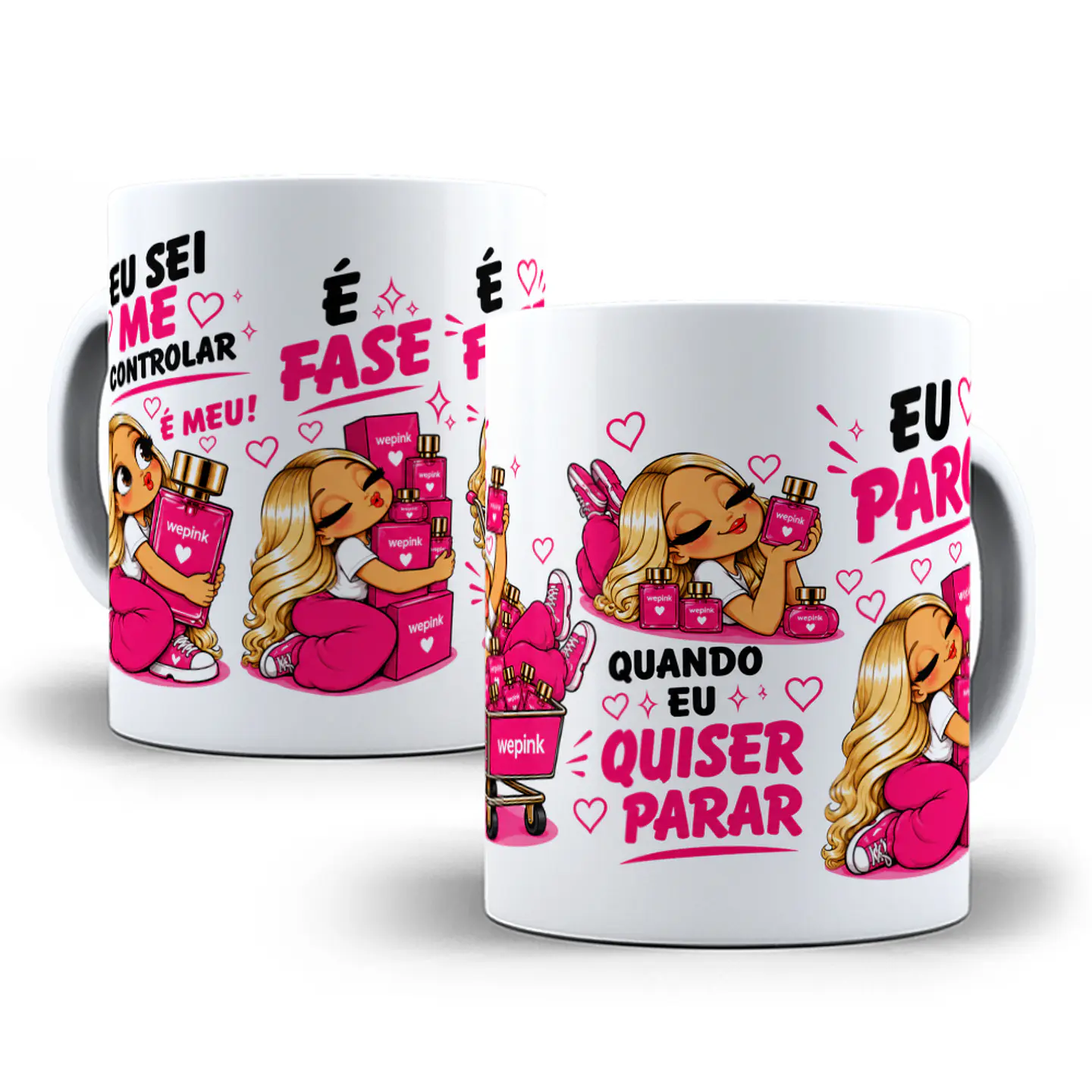 6 Artes para Caneca Quando eu quiser eu paro perfumes Arquivo em Jpg 1