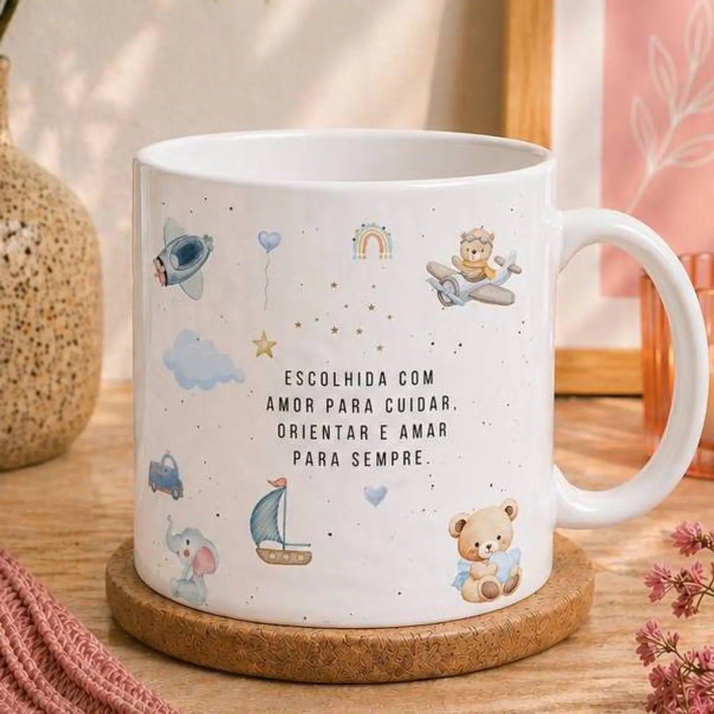 3 Artes para Caneca Batizado Infantil Arquivo em Pdf 2