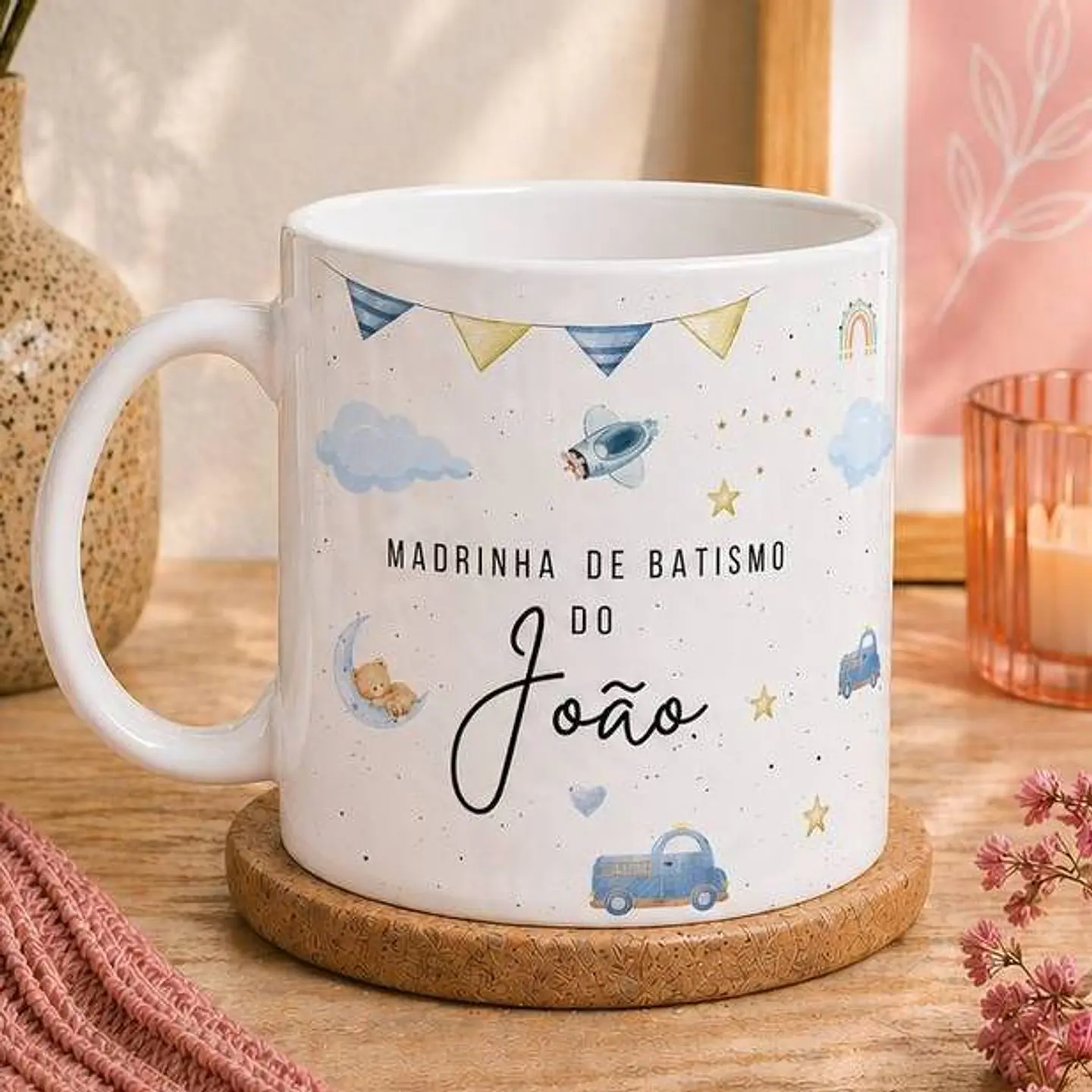 3 Artes para Caneca Batizado Infantil Arquivo em Pdf 1