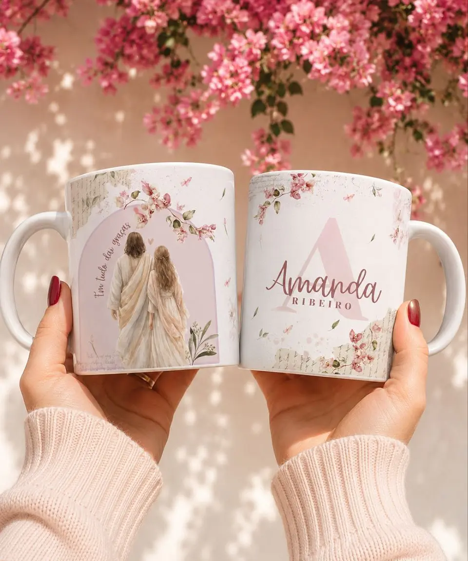 5 Artes para Caneca Amado Jesus Arquivo em Jpg 1