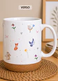 6 Artes para Caneca Animais Aquarelado Arquivo em Jpg - Thumbnail 4