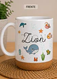 6 Artes para Caneca Animais Aquarelado Arquivo em Jpg - Thumbnail 9