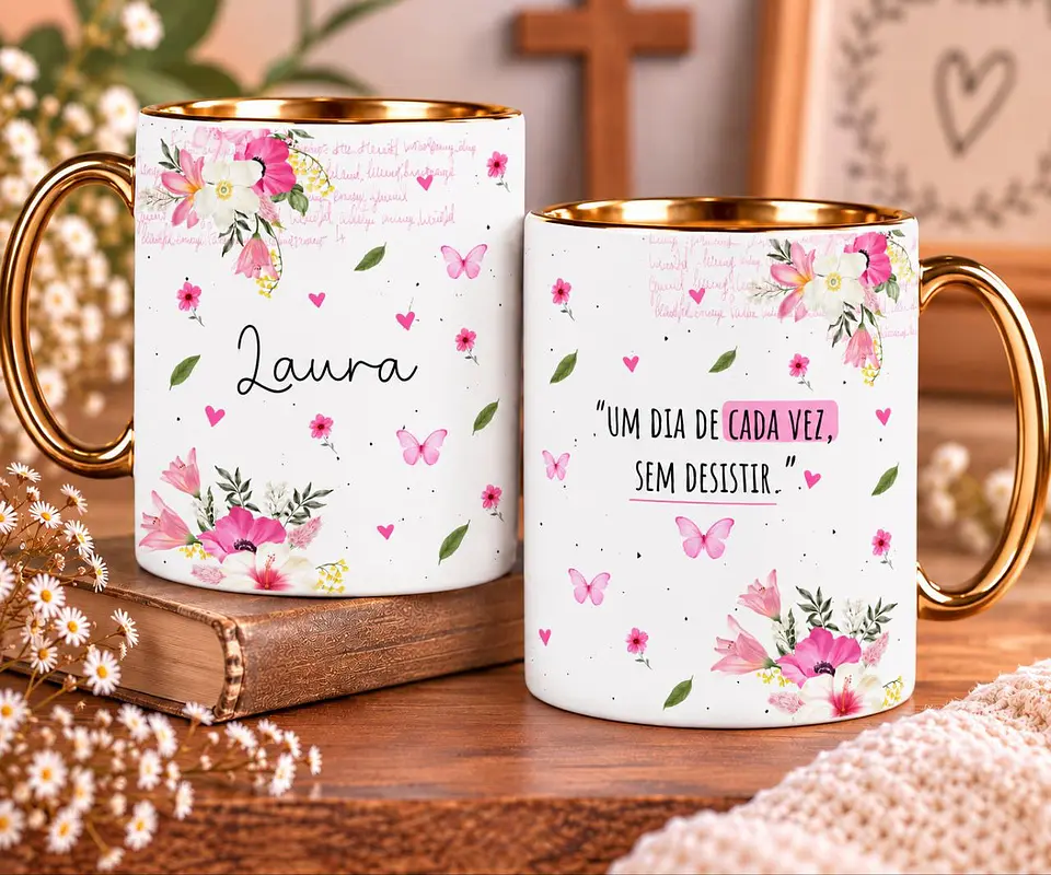 8 Artes para Caneca Frases Inspira e Floresça Arquivo em Jpg 3