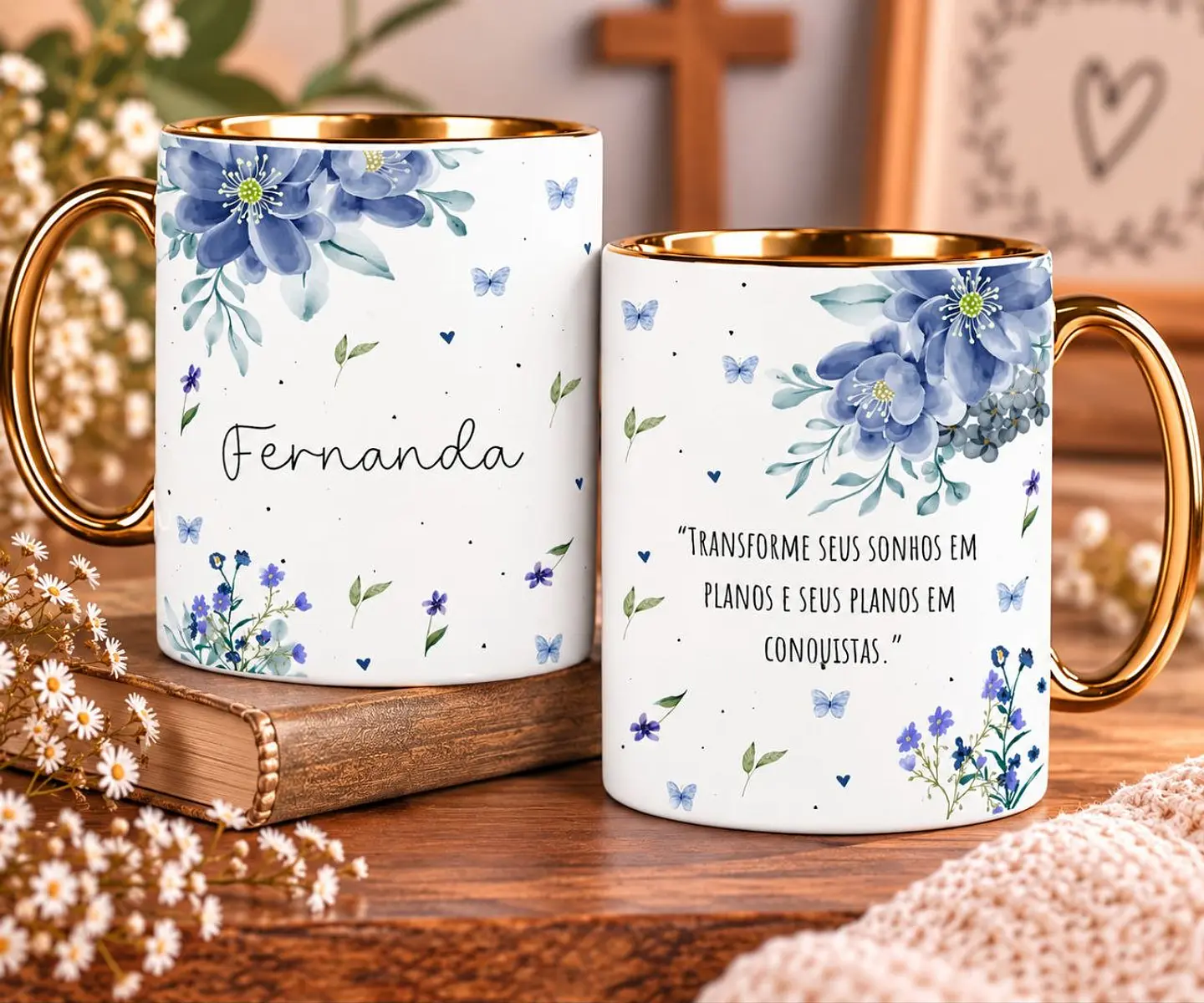 8 Artes para Caneca Frases Inspira e Floresça Arquivo em Jpg 6