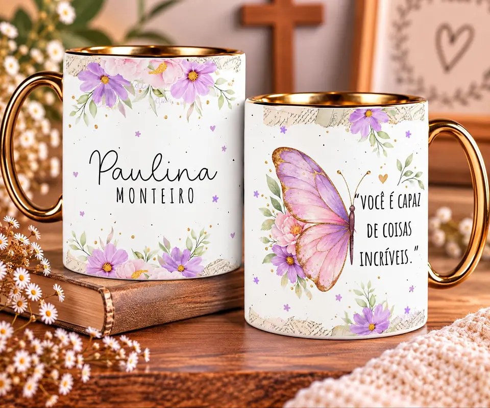 8 Artes para Caneca Frases Inspira e Floresça Arquivo em Jpg 7