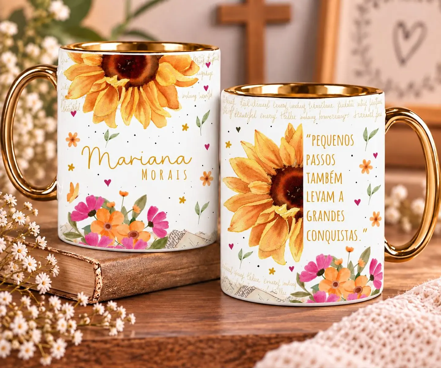 8 Artes para Caneca Frases Inspira e Floresça Arquivo em Jpg 8