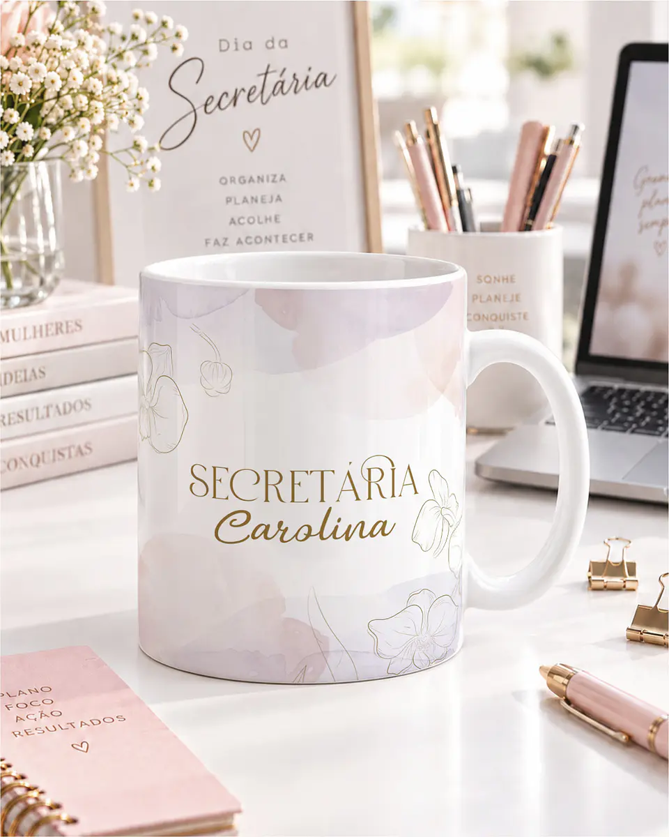 10 Artes para Caneca Dia da Secretária Arquivo Editável  4