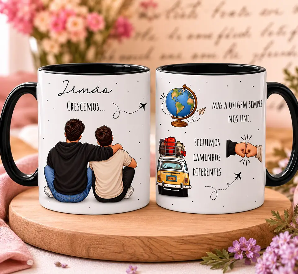 12 Artes para Caneca dia dos irmãos Arquivo em Jpg 1