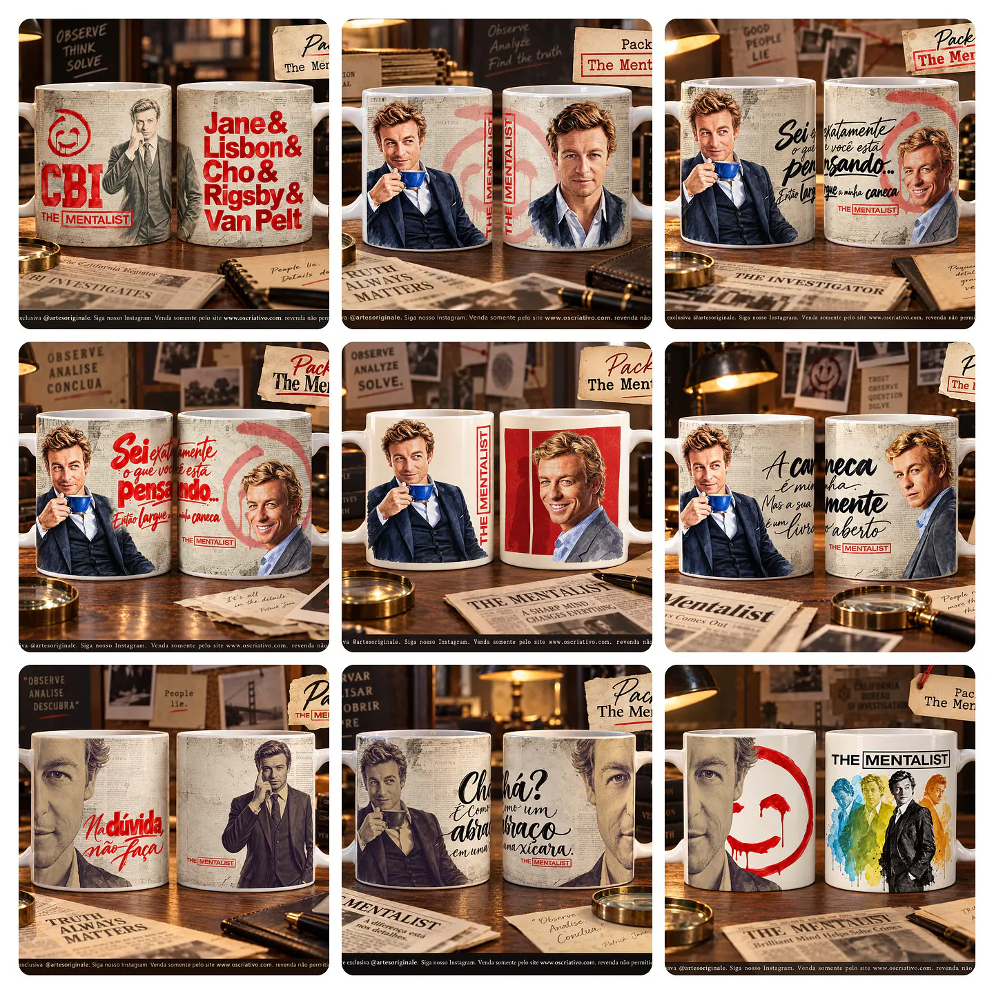 27 Artes para Caneca o The Mentalist Arquivo em Jpg 1
