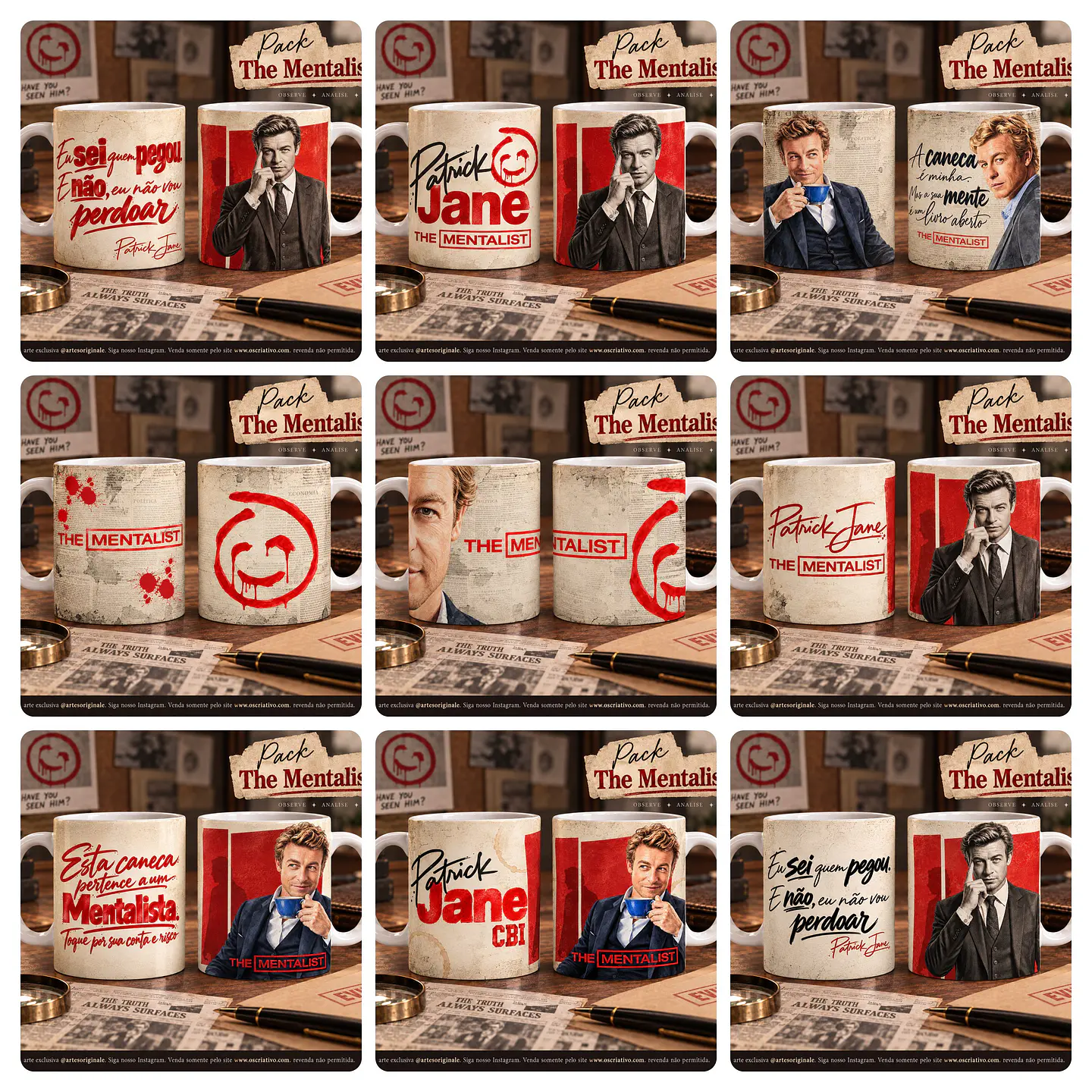27 Artes para Caneca o The Mentalist Arquivo em Jpg 2