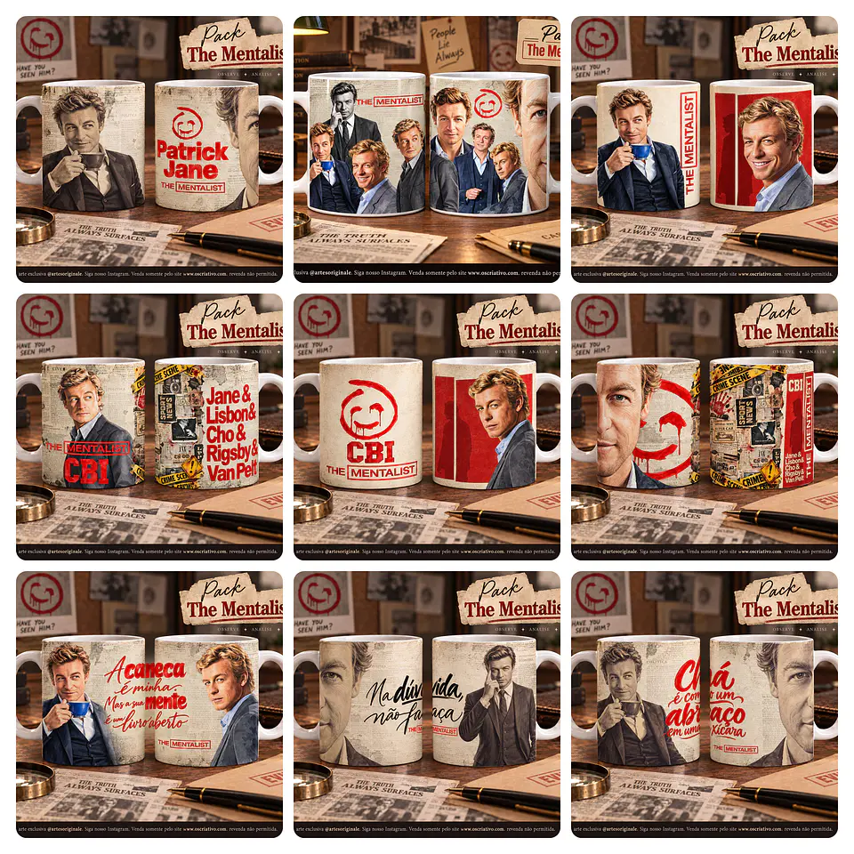 27 Artes para Caneca o The Mentalist Arquivo em Jpg 3