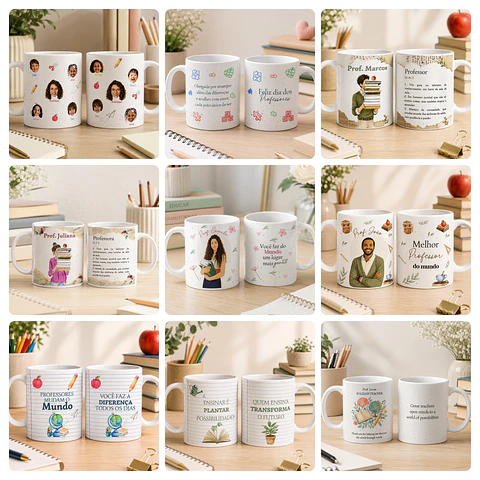 45 Artes para Caneca e Azulejo Arquivo editável em Canva