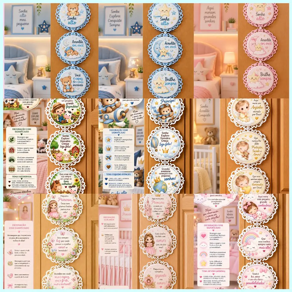 300 Artes para Penduricalhos Bottons Artigos de decoração Arquivo em Pdf  2