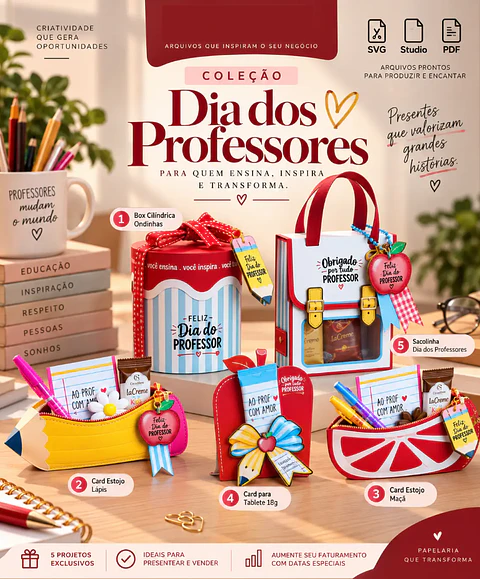 Arquivos mimos Dia dos Professores Arquivo em Pdf e Svg
