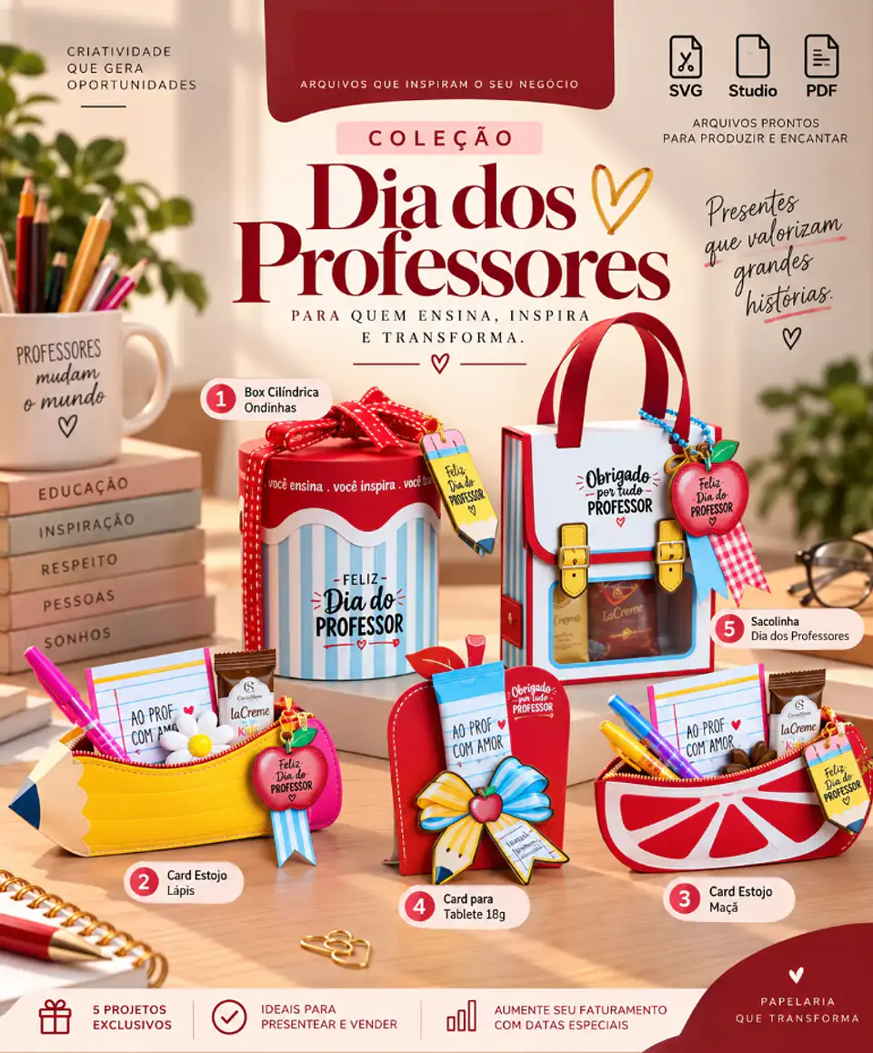 Arquivos mimos Dia dos Professores Arquivo em Pdf e Svg 1